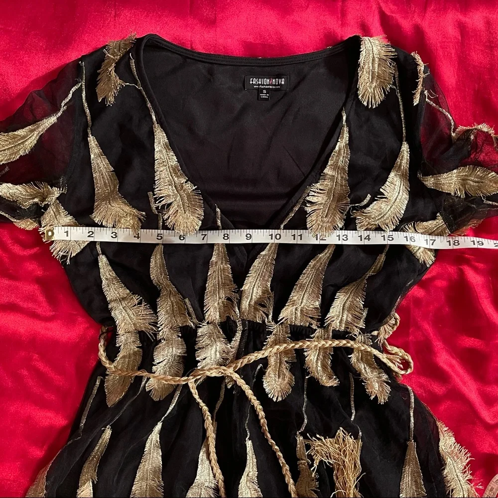 Fashion Nova “Golden State” Romper Size Small - Picture 8 of 10